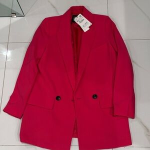 Zara Vibrant Pink Blazer